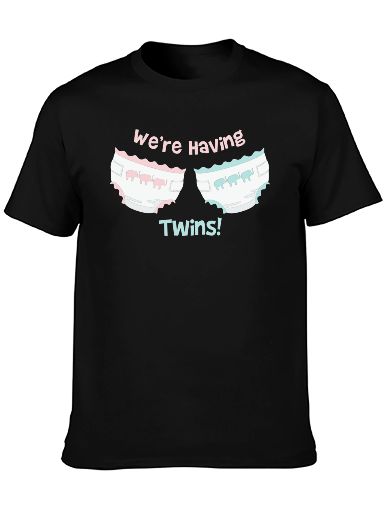 Were Having Twins Baby Shower T-Shirt