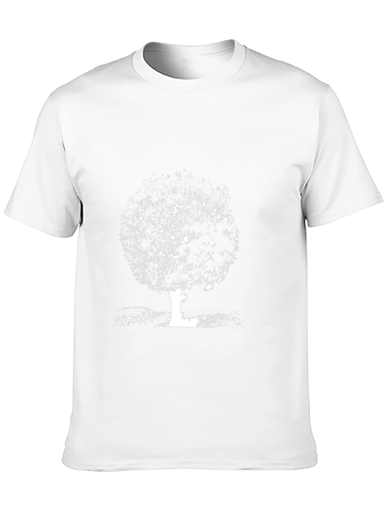Black T-Shirt with Tree Graphic