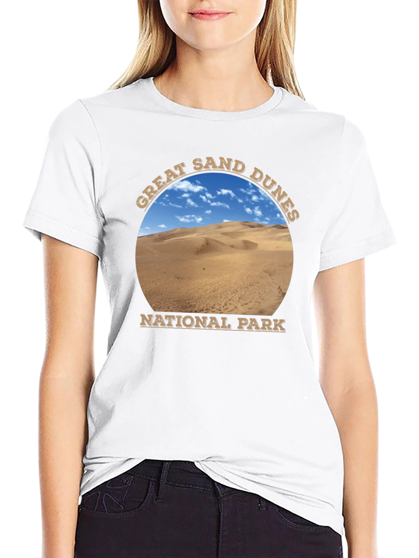 Great Sand Dunes National Park Black T-Shirt
