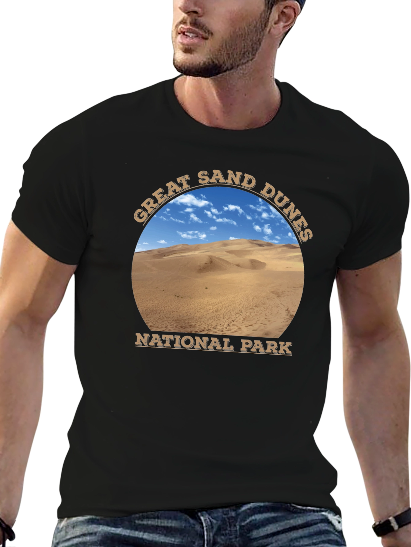 Great Sand Dunes National Park Black T-Shirt