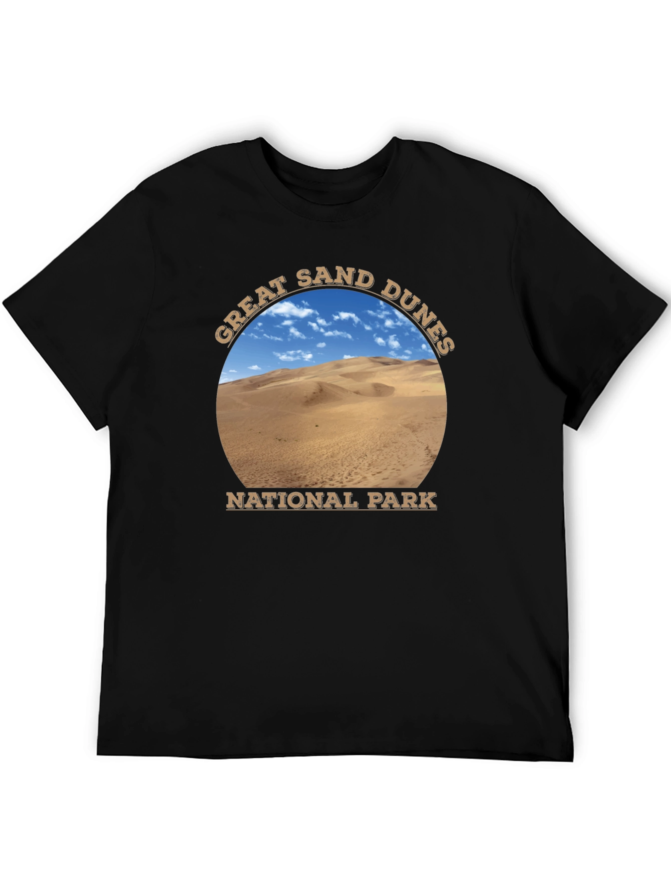 Great Sand Dunes National Park Black T-Shirt