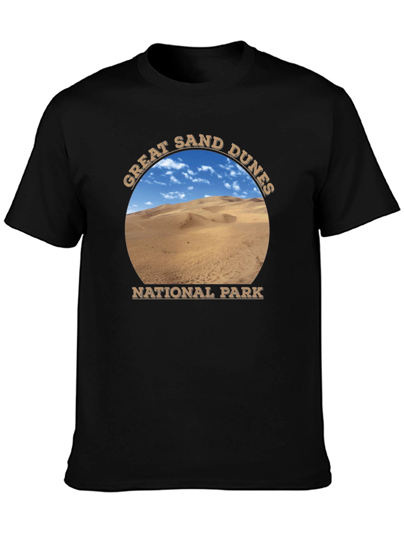 Great Sand Dunes National Park Black T-Shirt