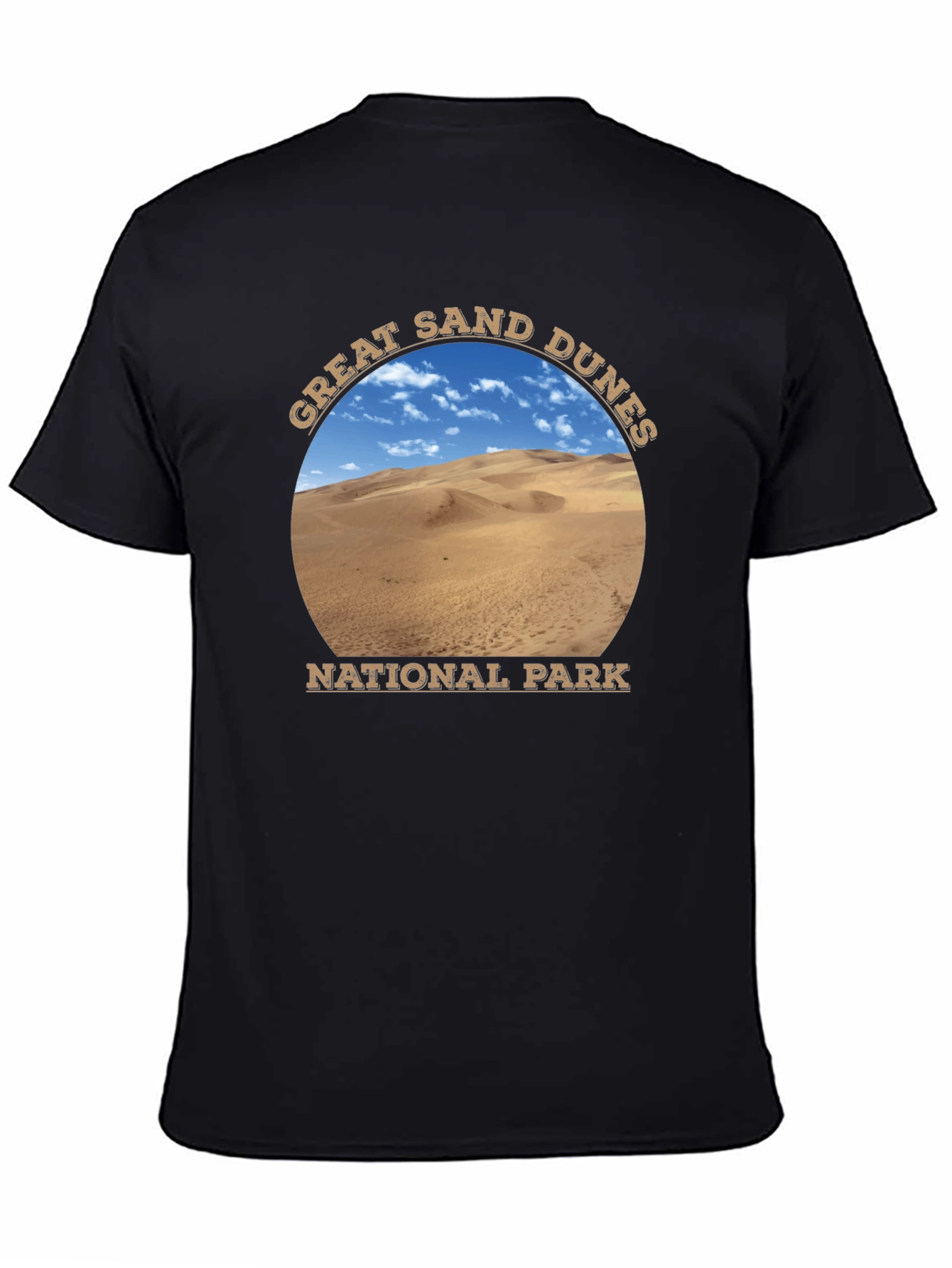 Great Sand Dunes National Park Black T-Shirt