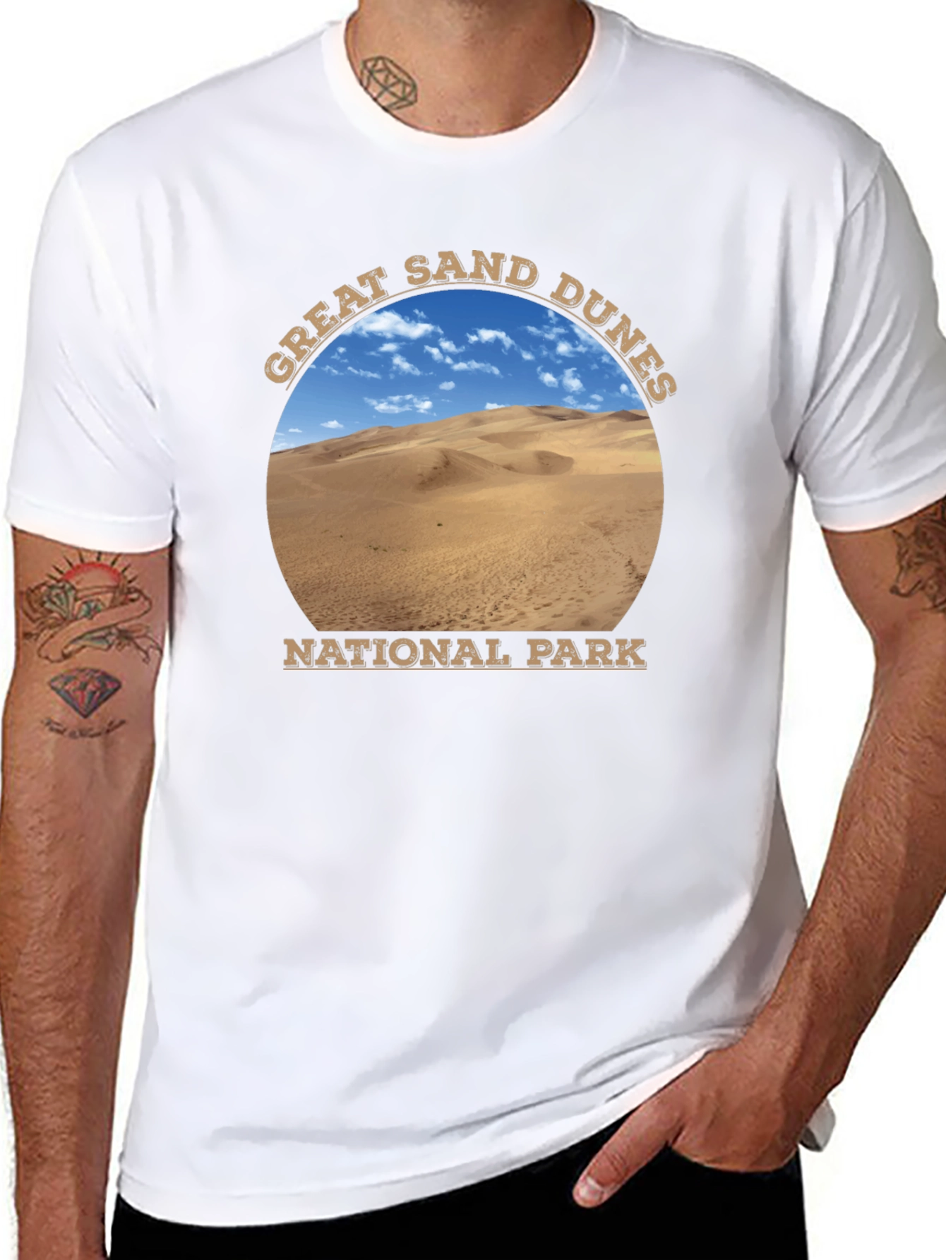 Great Sand Dunes National Park Black T-Shirt