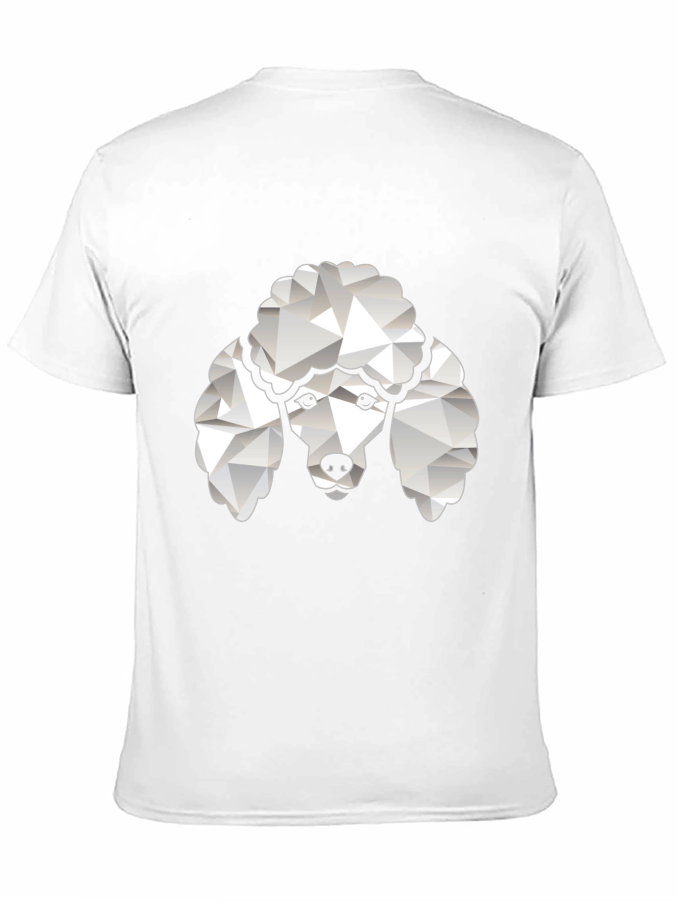 Poodle Graphic Tee - Black Crew Neck T-Shirt