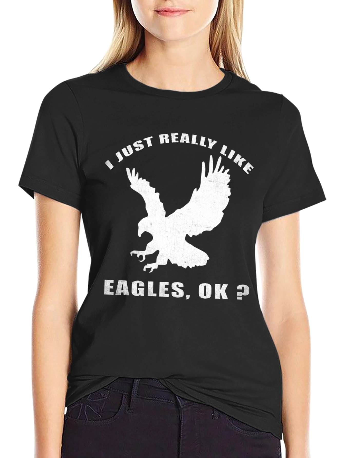 I Just Really Like Eagles T-Shirt - Black