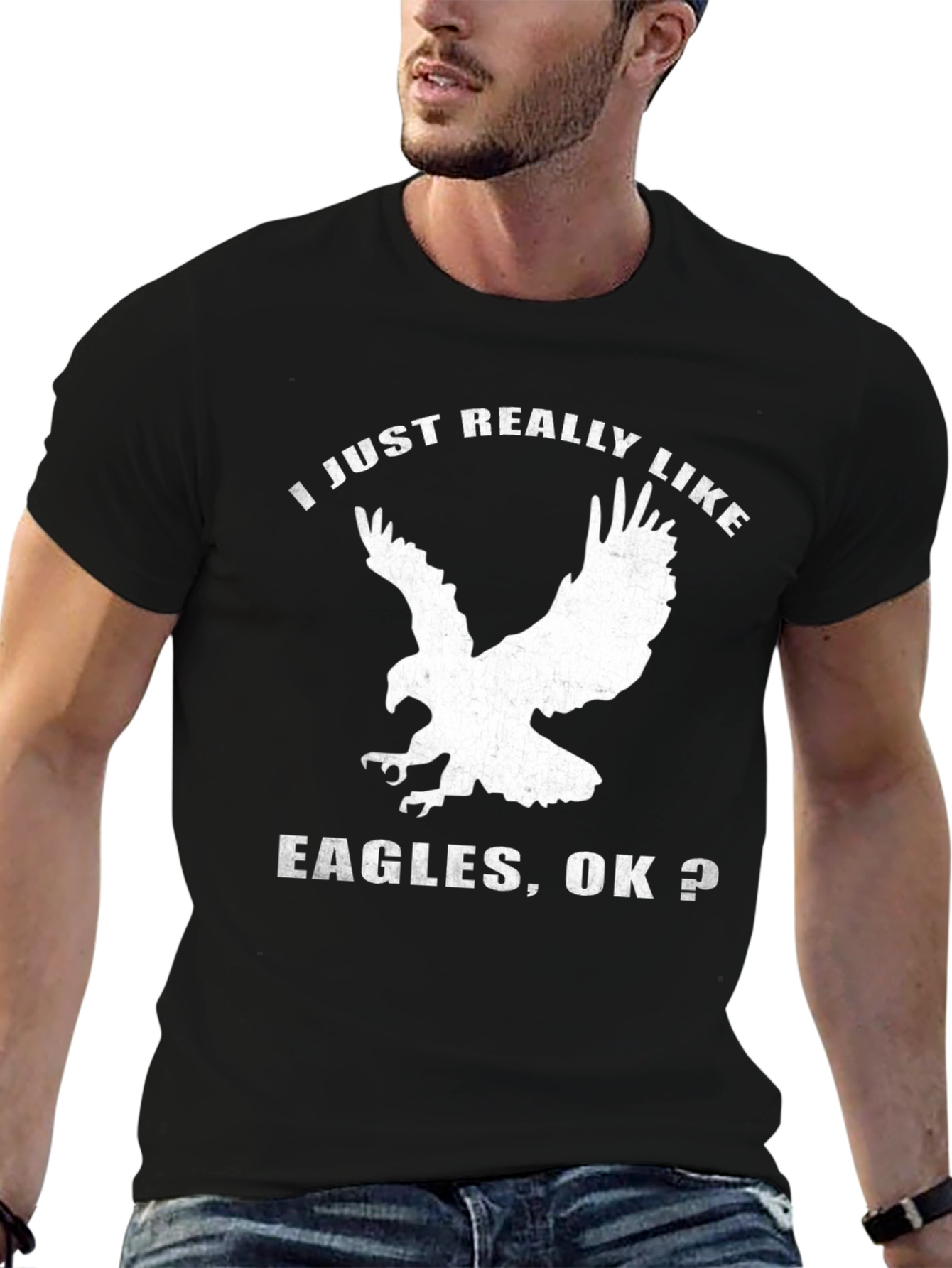 I Just Really Like Eagles T-Shirt - Black