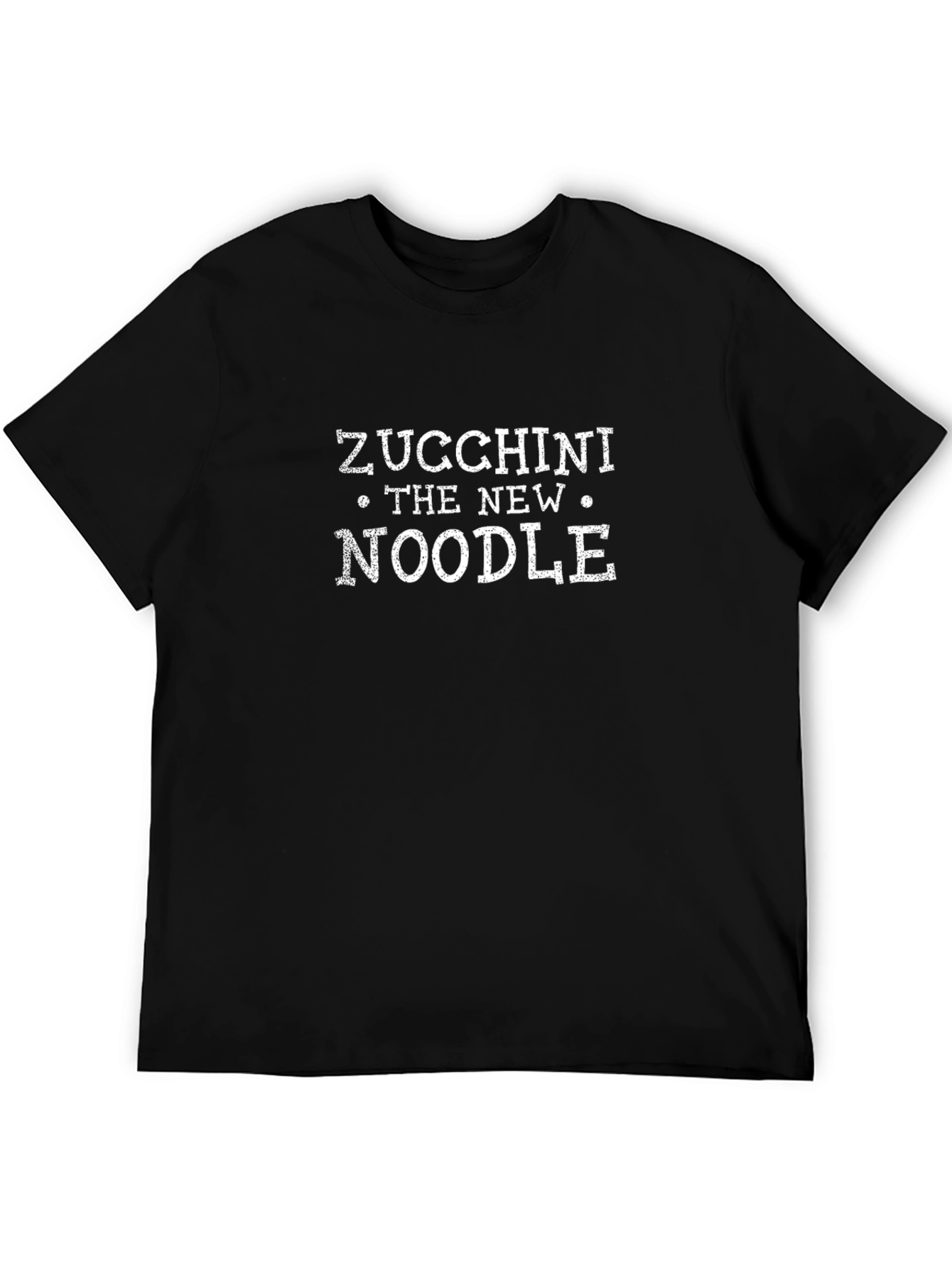 Zucchini The New Noodle Black Graphic T-Shirt