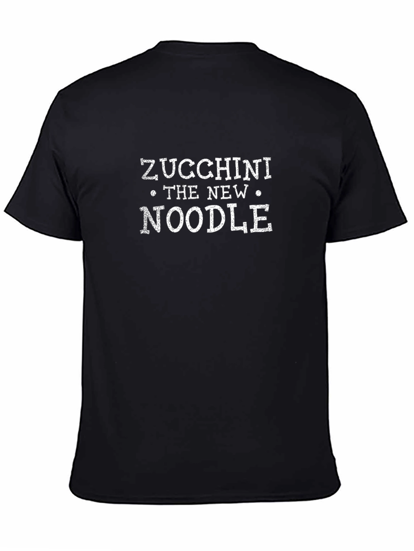 Zucchini The New Noodle Black Graphic T-Shirt