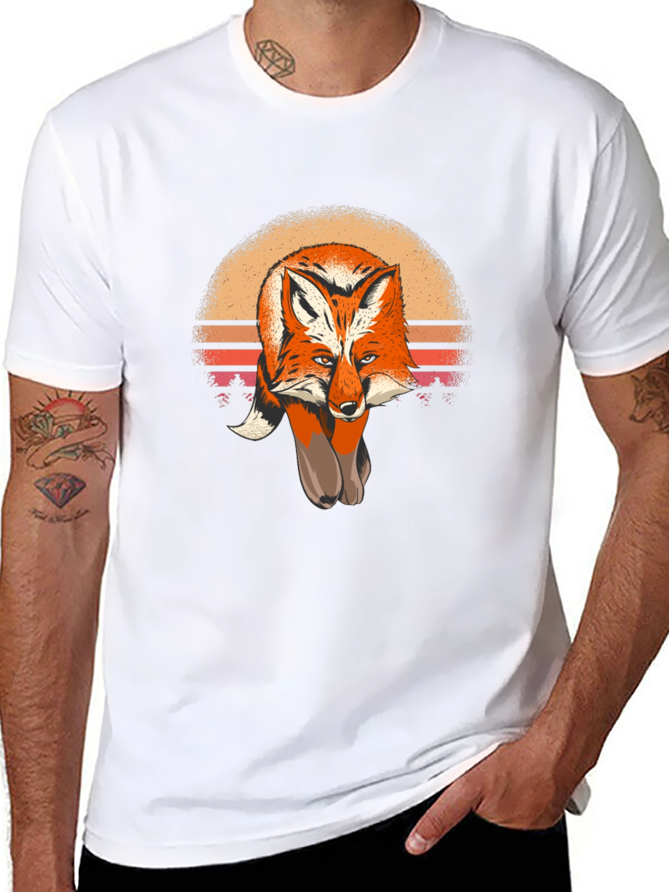 Fox Sunset Graphic Tee - Unisex Soft Cotton