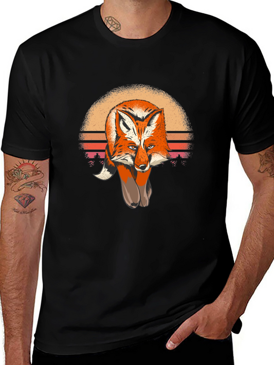 Fox Sunset Graphic Tee - Unisex Soft Cotton