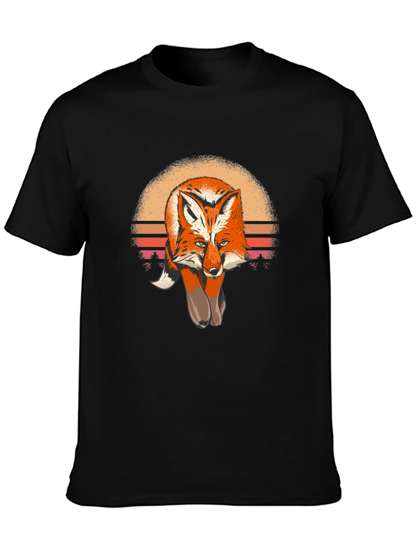 Fox Sunset Graphic Tee - Unisex Soft Cotton