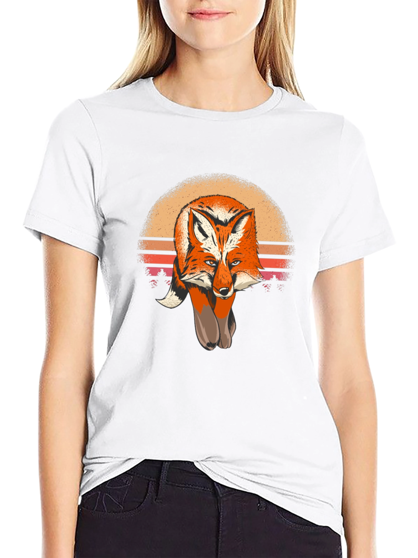Fox Sunset Graphic Tee - Unisex Soft Cotton