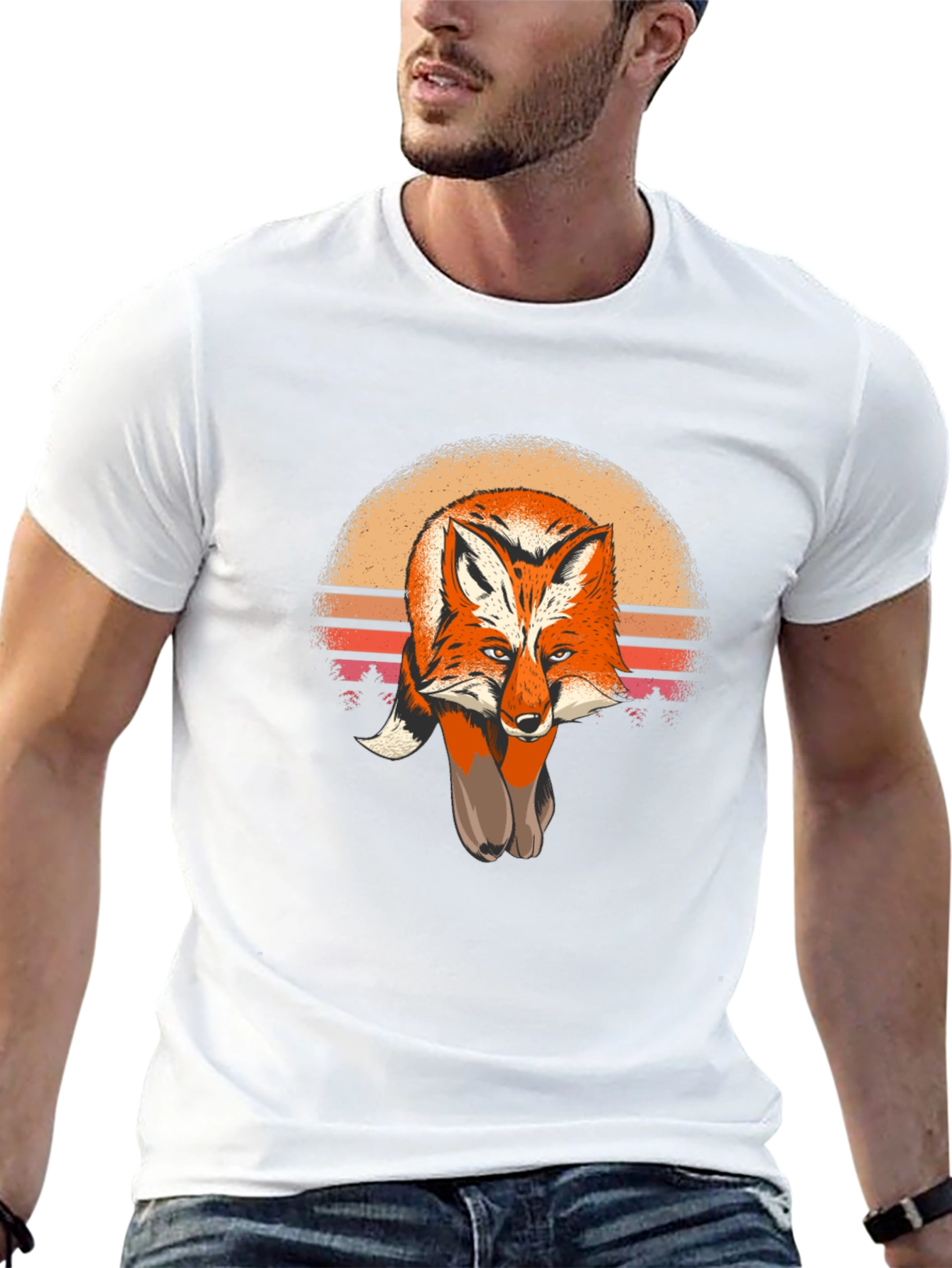 Fox Sunset Graphic Tee - Unisex Soft Cotton