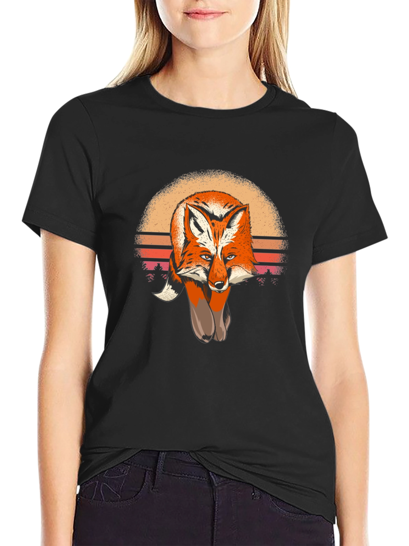 Fox Sunset Graphic Tee - Unisex Soft Cotton