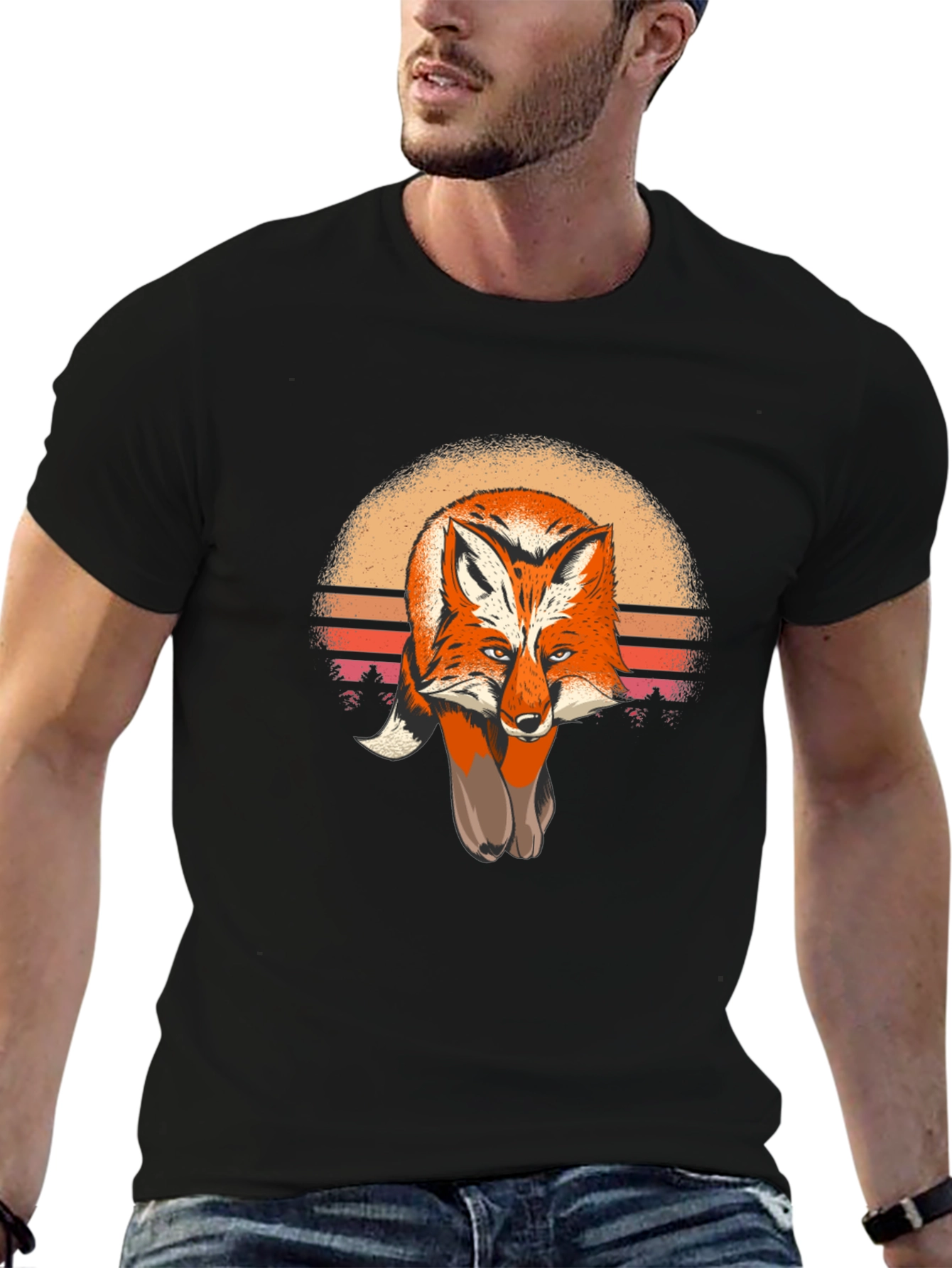 Fox Sunset Graphic Tee - Unisex Soft Cotton