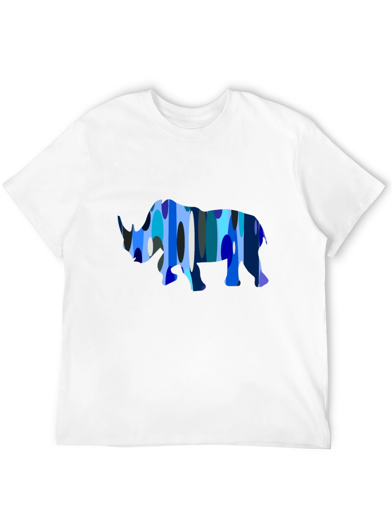 Abstract Rhino Graphic Tee - Mens Black T-Shirt