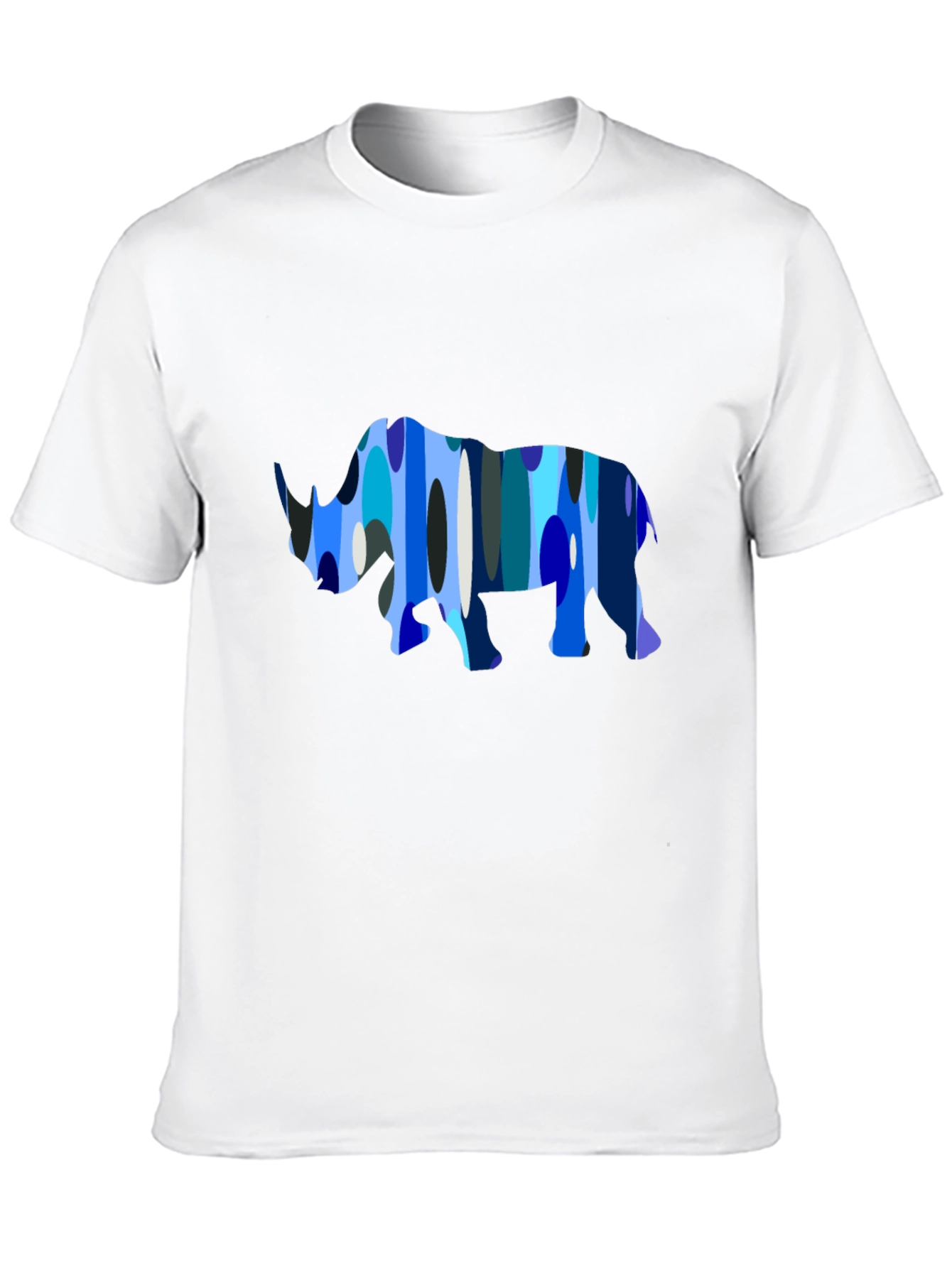 Abstract Rhino Graphic Tee - Mens Black T-Shirt