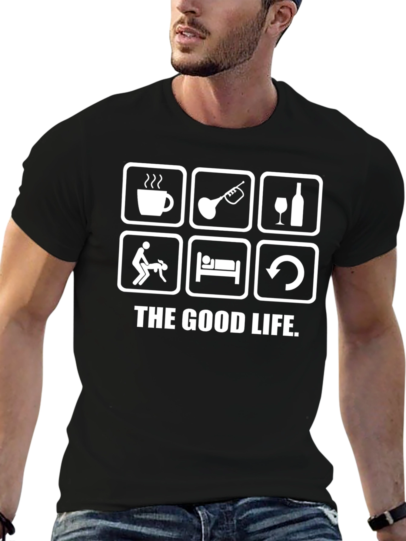 The Good Life Graphic Tee - Black
