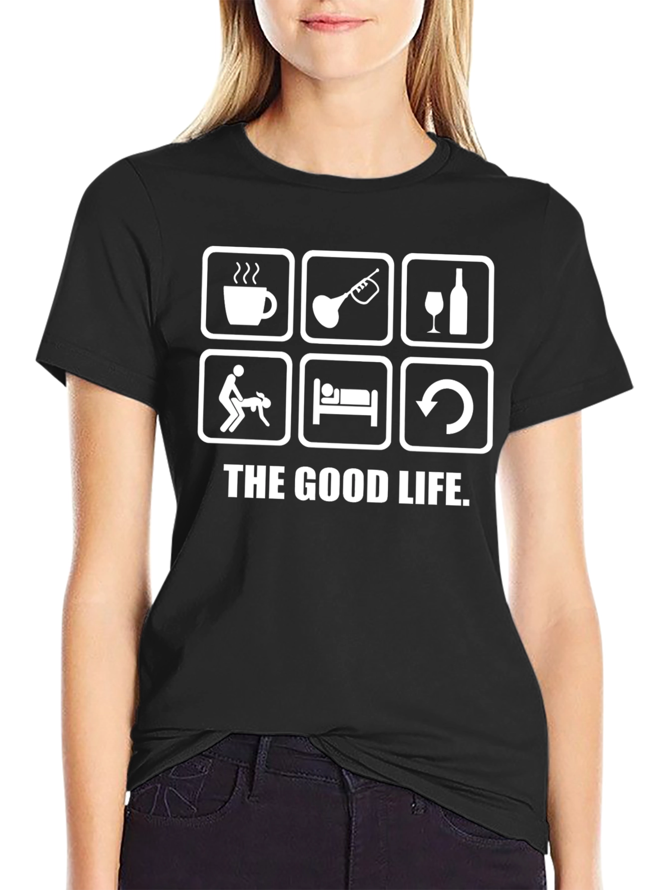 The Good Life Graphic Tee - Black