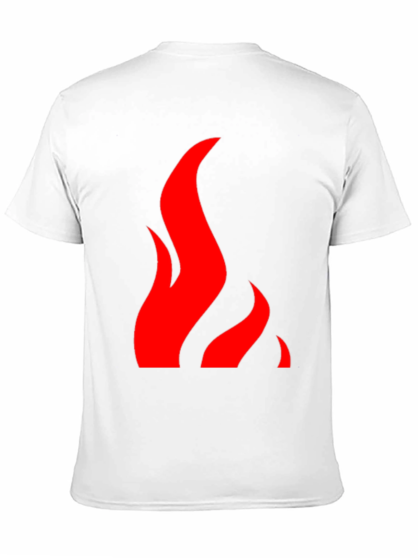 Flame Graphic Black Tee - Bold & Stylish