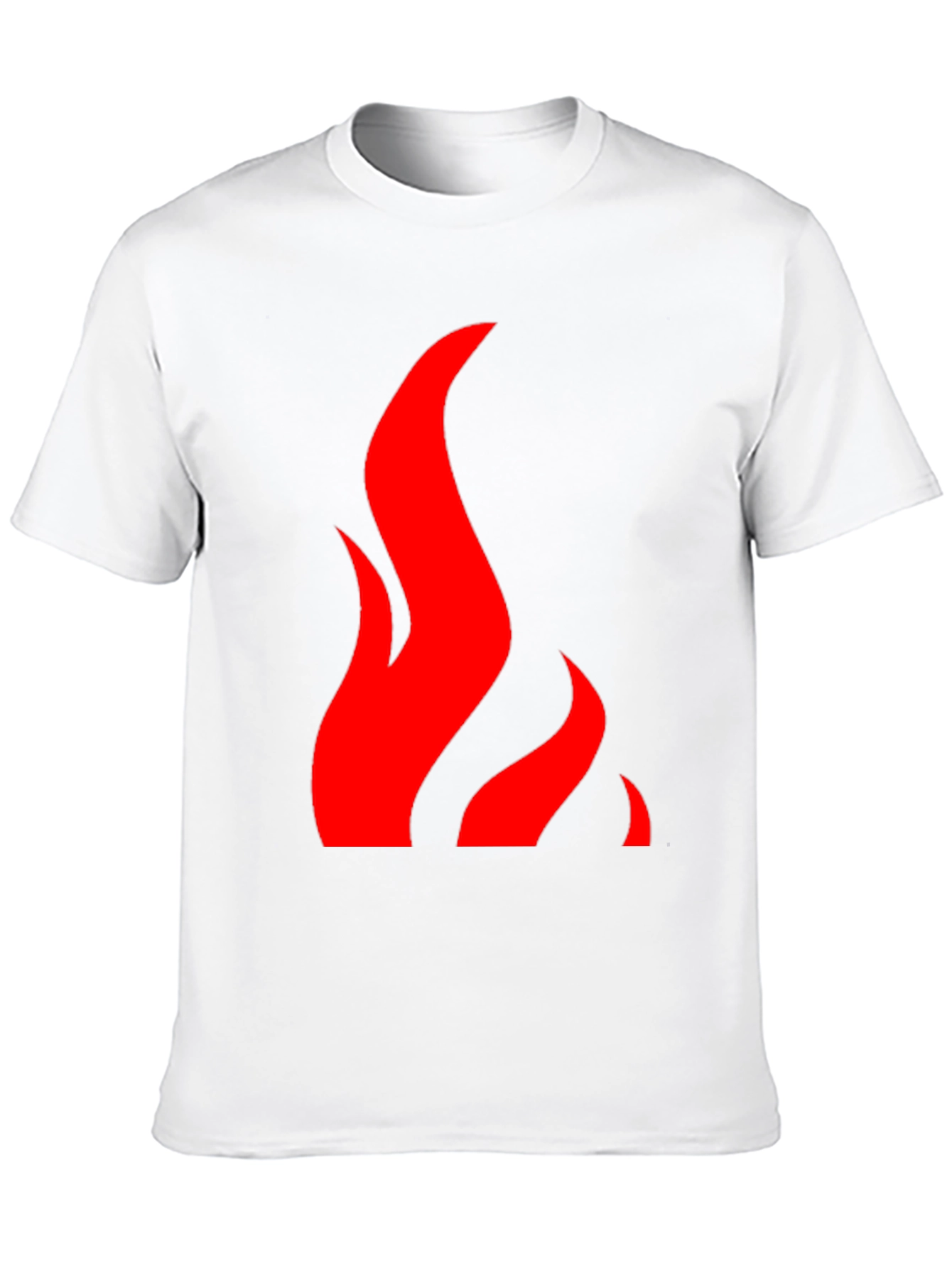 Flame Graphic Black Tee - Bold & Stylish