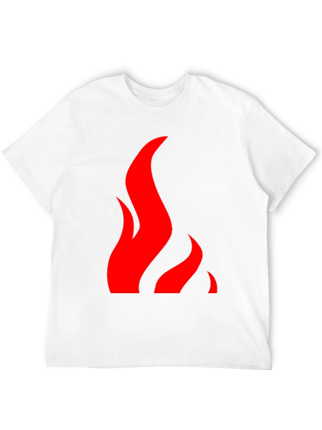Flame Graphic Black Tee - Bold & Stylish