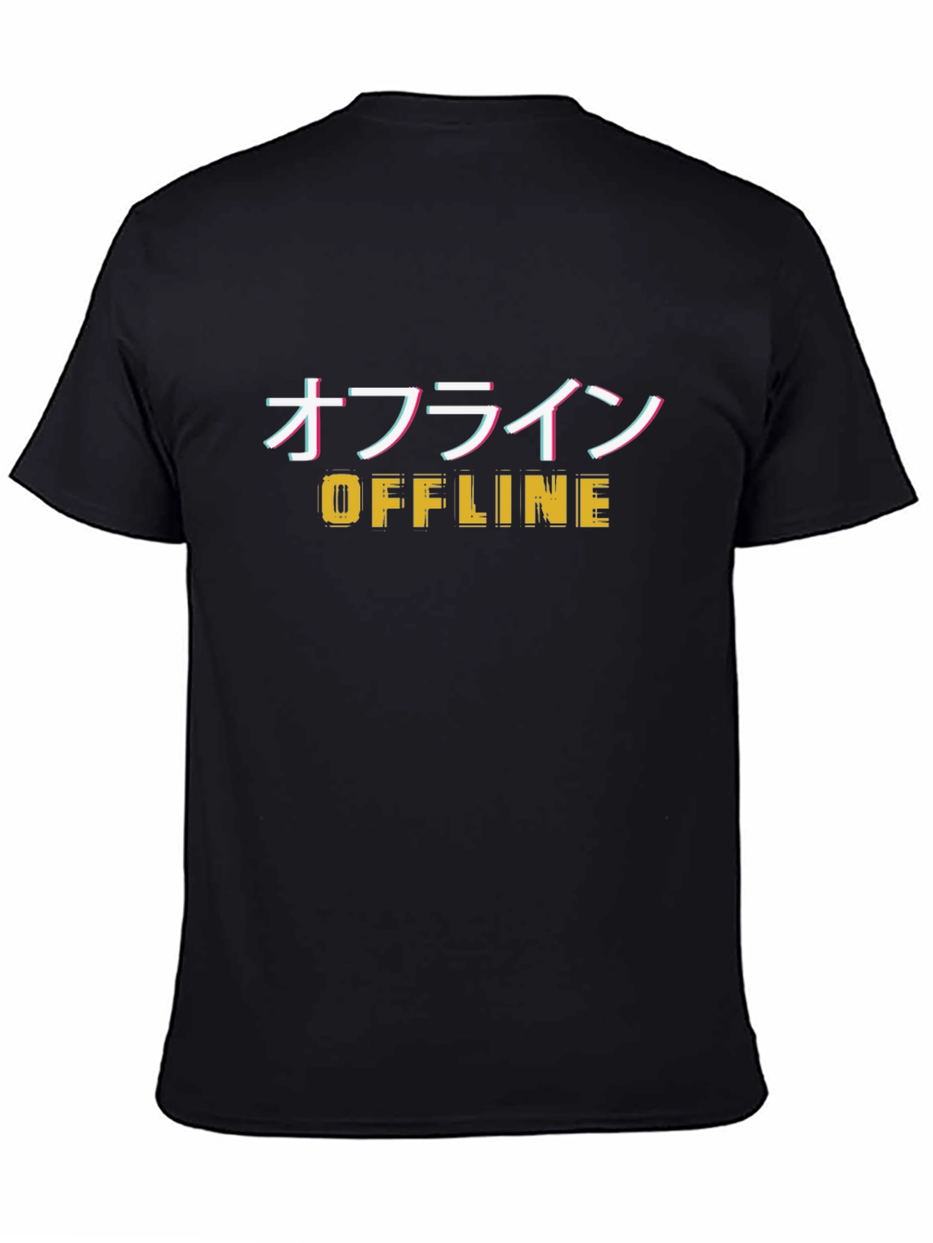 Offline Graphic Tee - Black Cotton Blend
