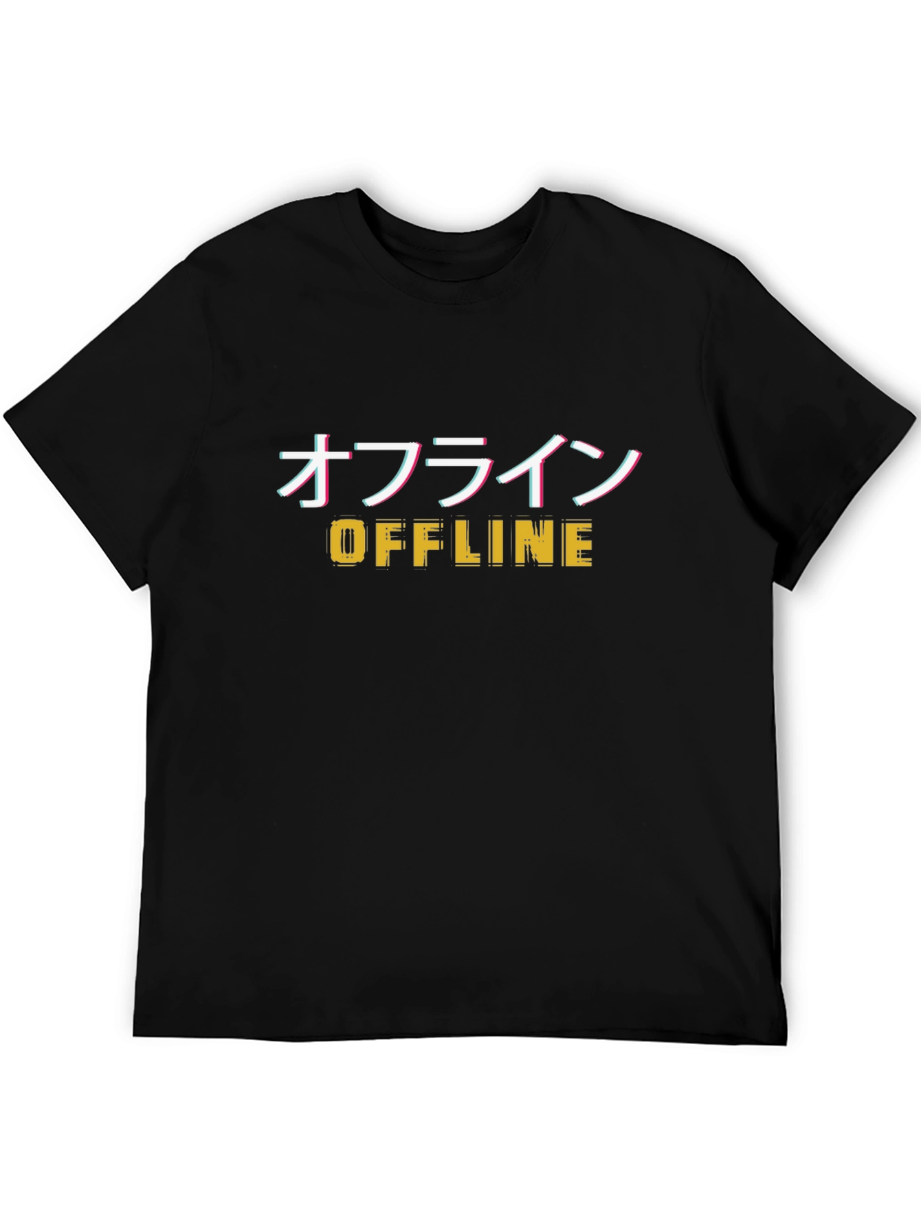 Offline Graphic Tee - Black Cotton Blend