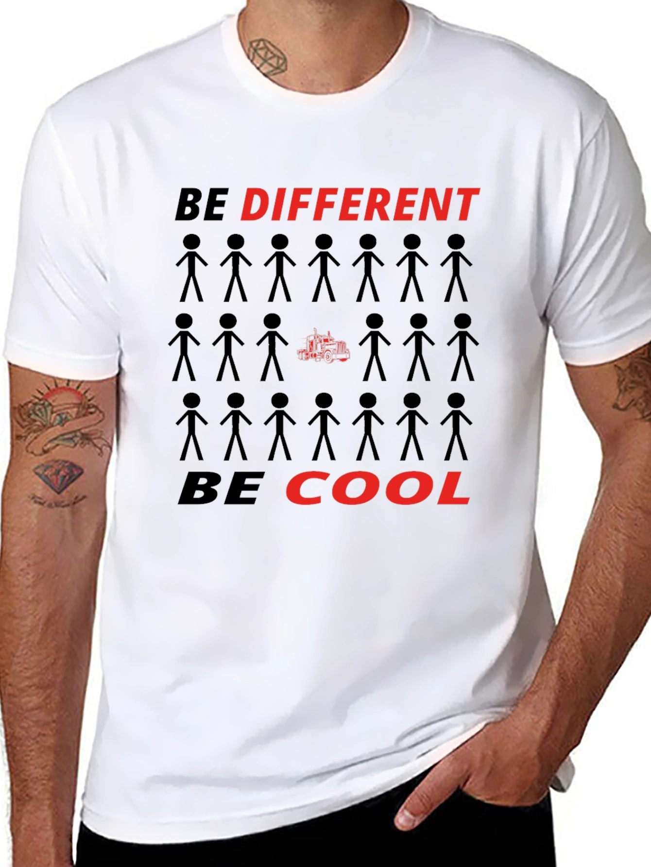 Be Different Be Cool Graphic T-Shirt
