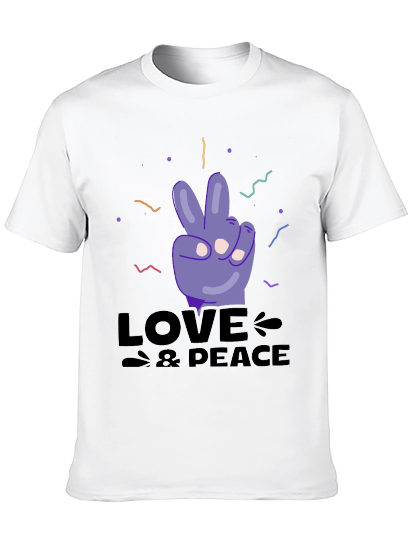 Love & Peace Graphic T-Shirt - Stylish Comfort
