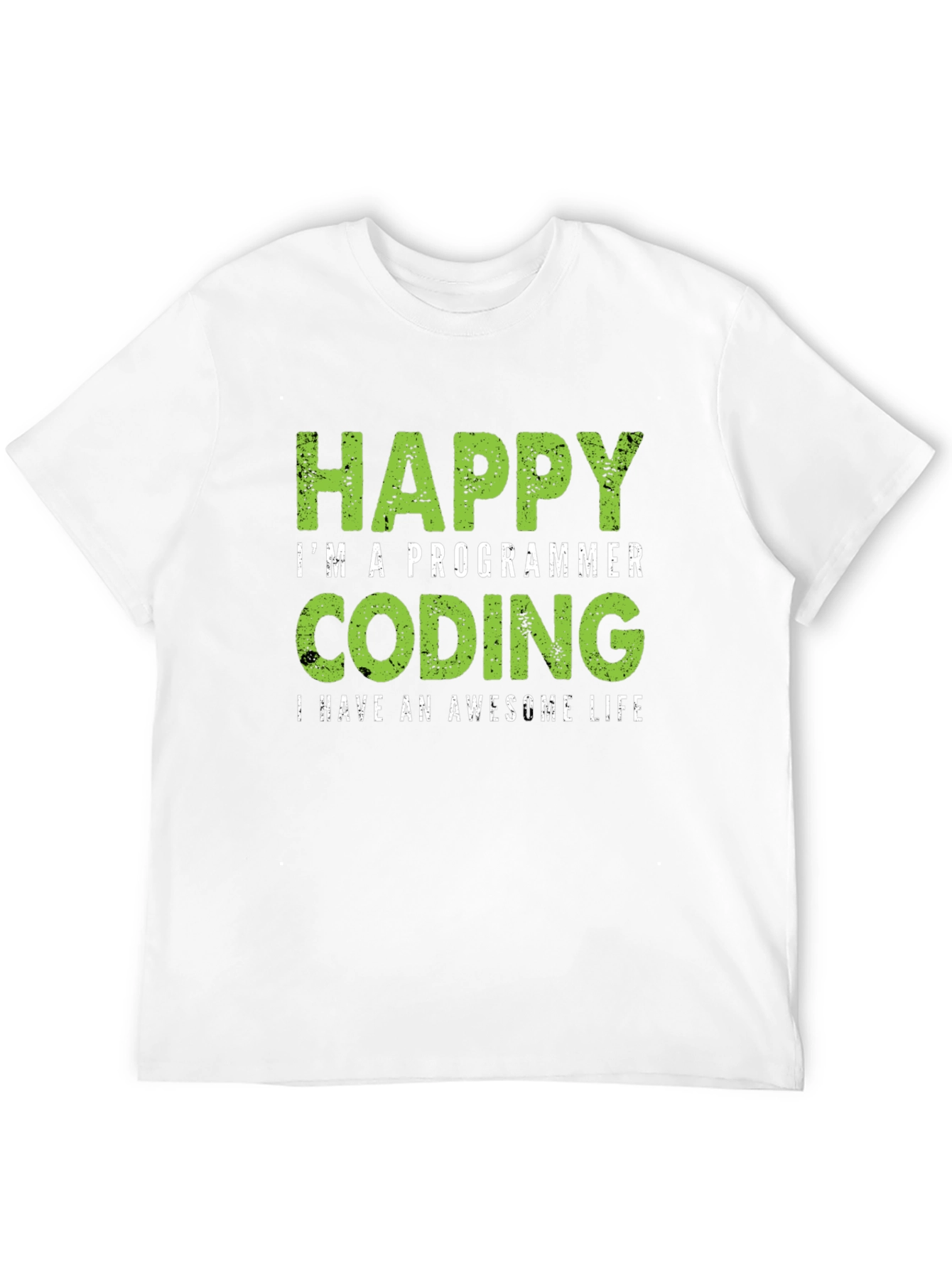 Happy Programmer Coding T-Shirt - Awesome Life