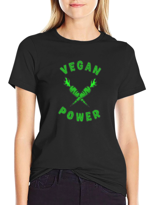 Vegan Power T-Shirt - Carrot Design