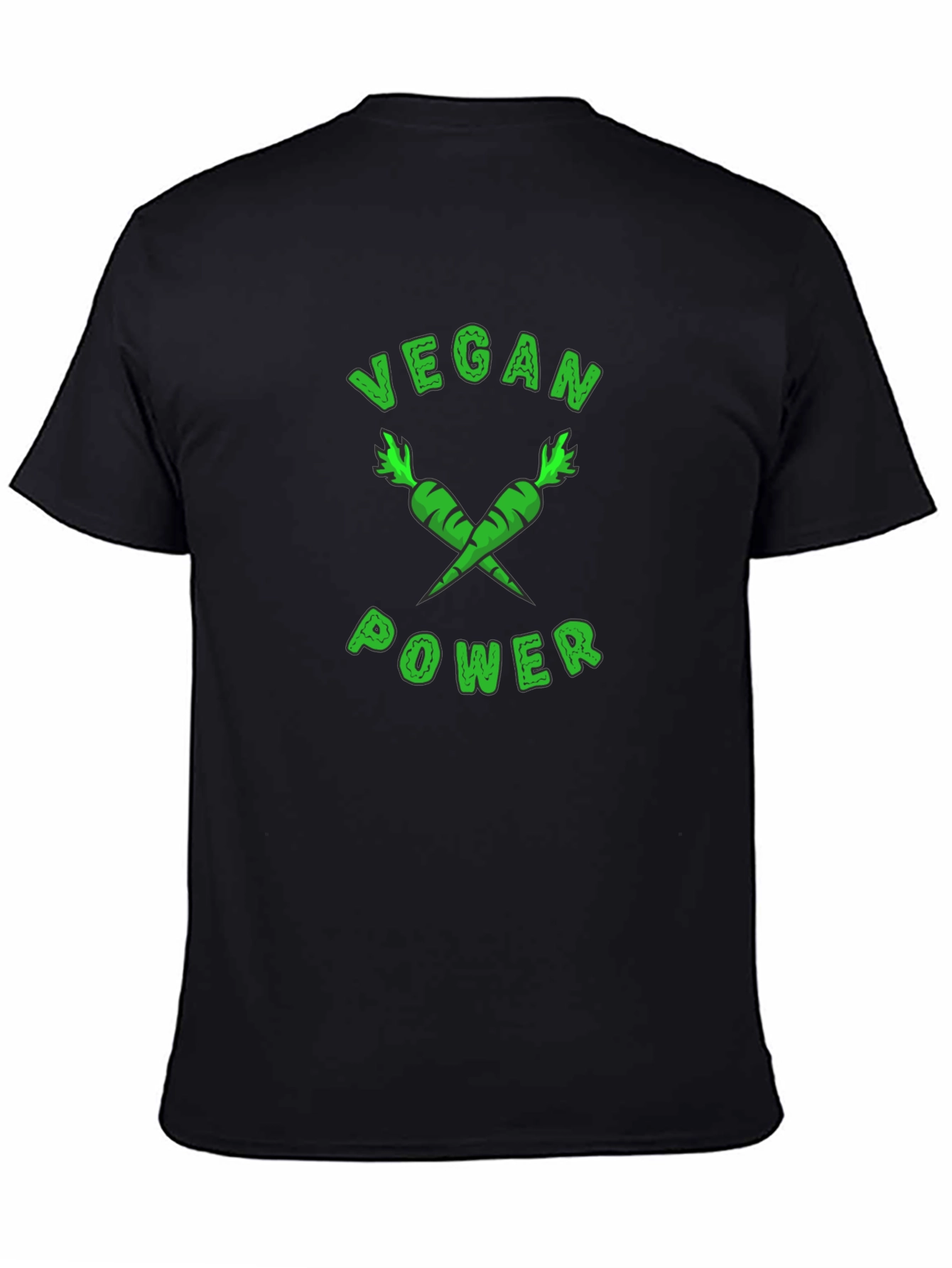 Vegan Power T-Shirt - Carrot Design