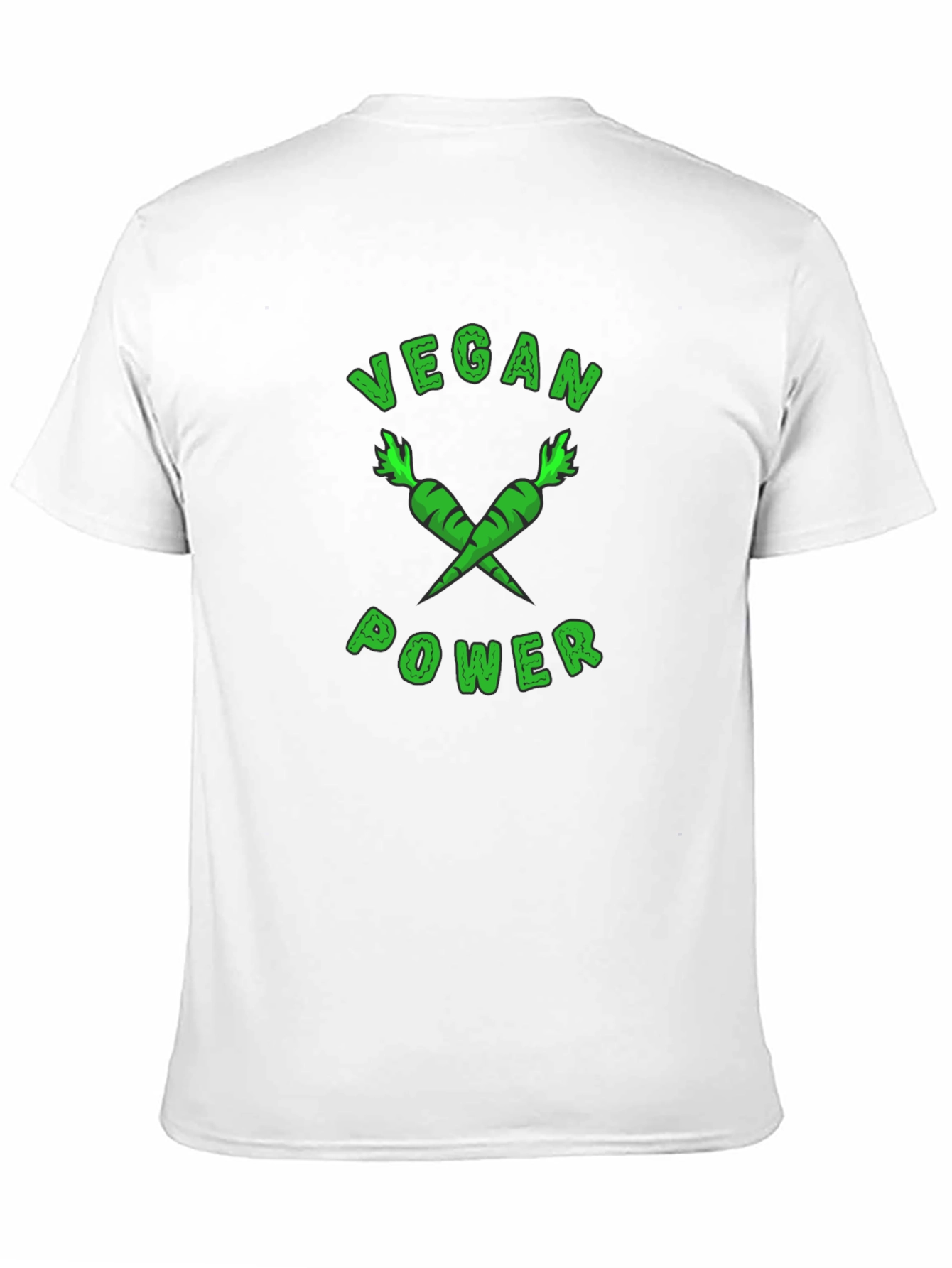 Vegan Power T-Shirt - Carrot Design
