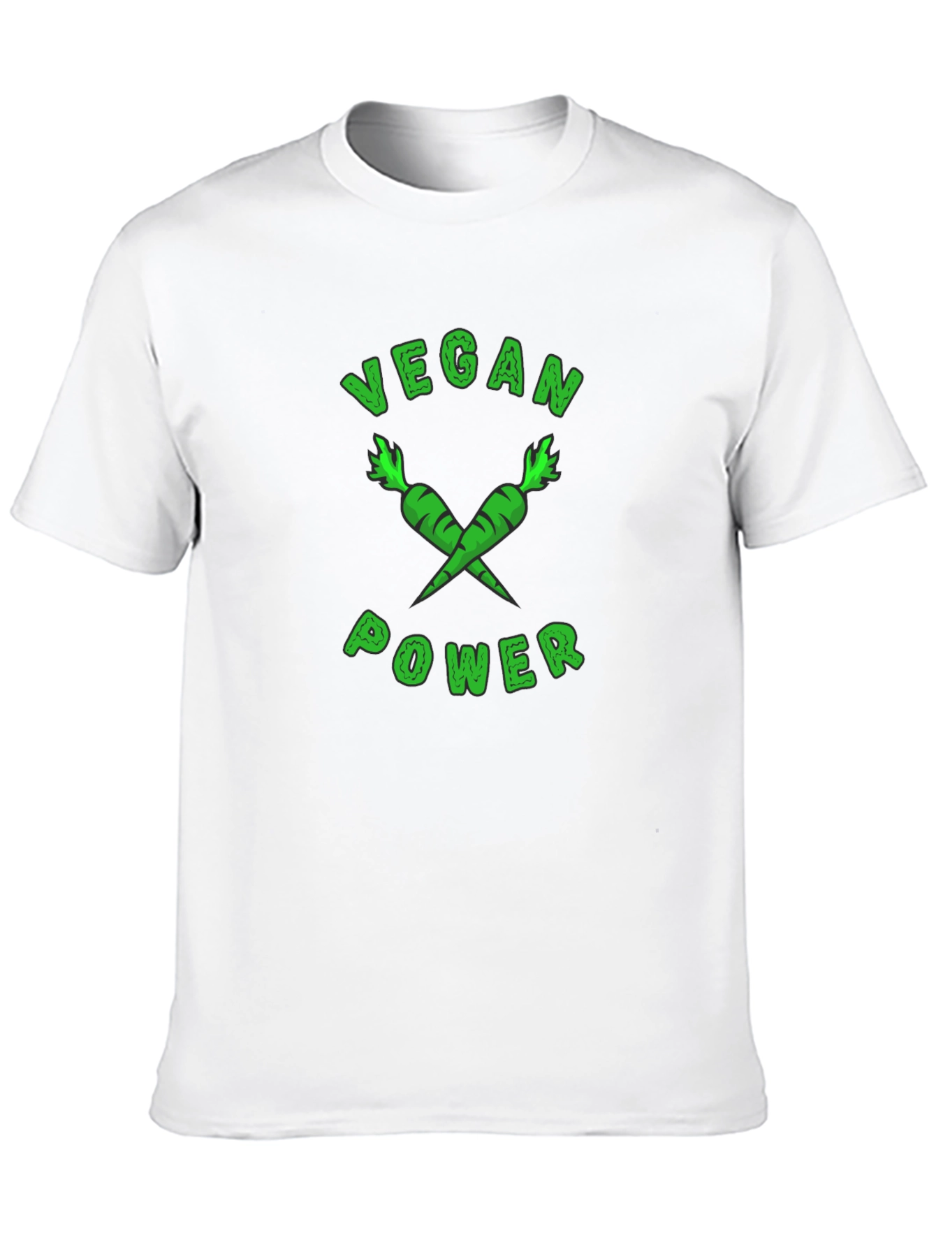 Vegan Power T-Shirt - Carrot Design