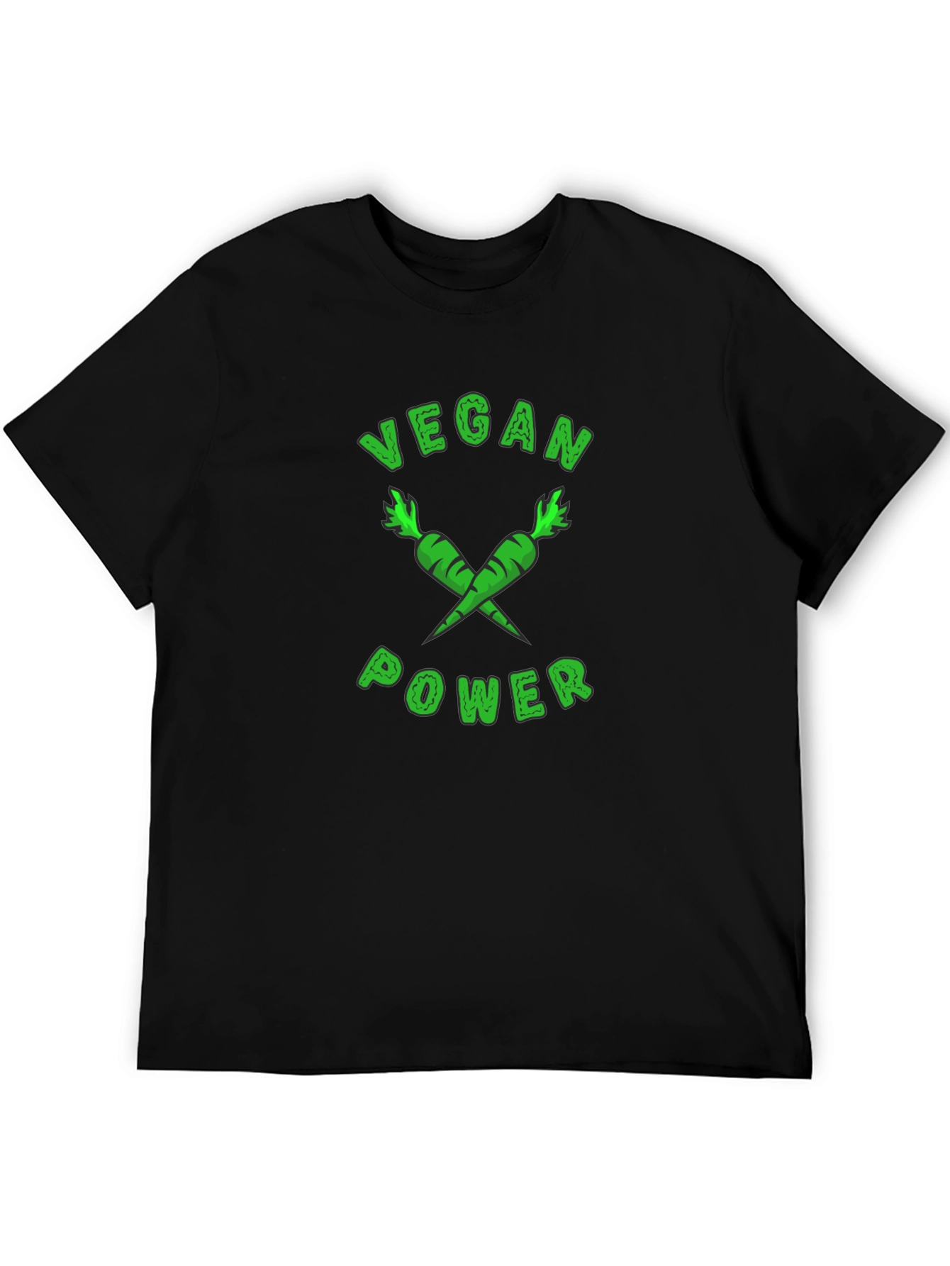 Vegan Power T-Shirt - Carrot Design