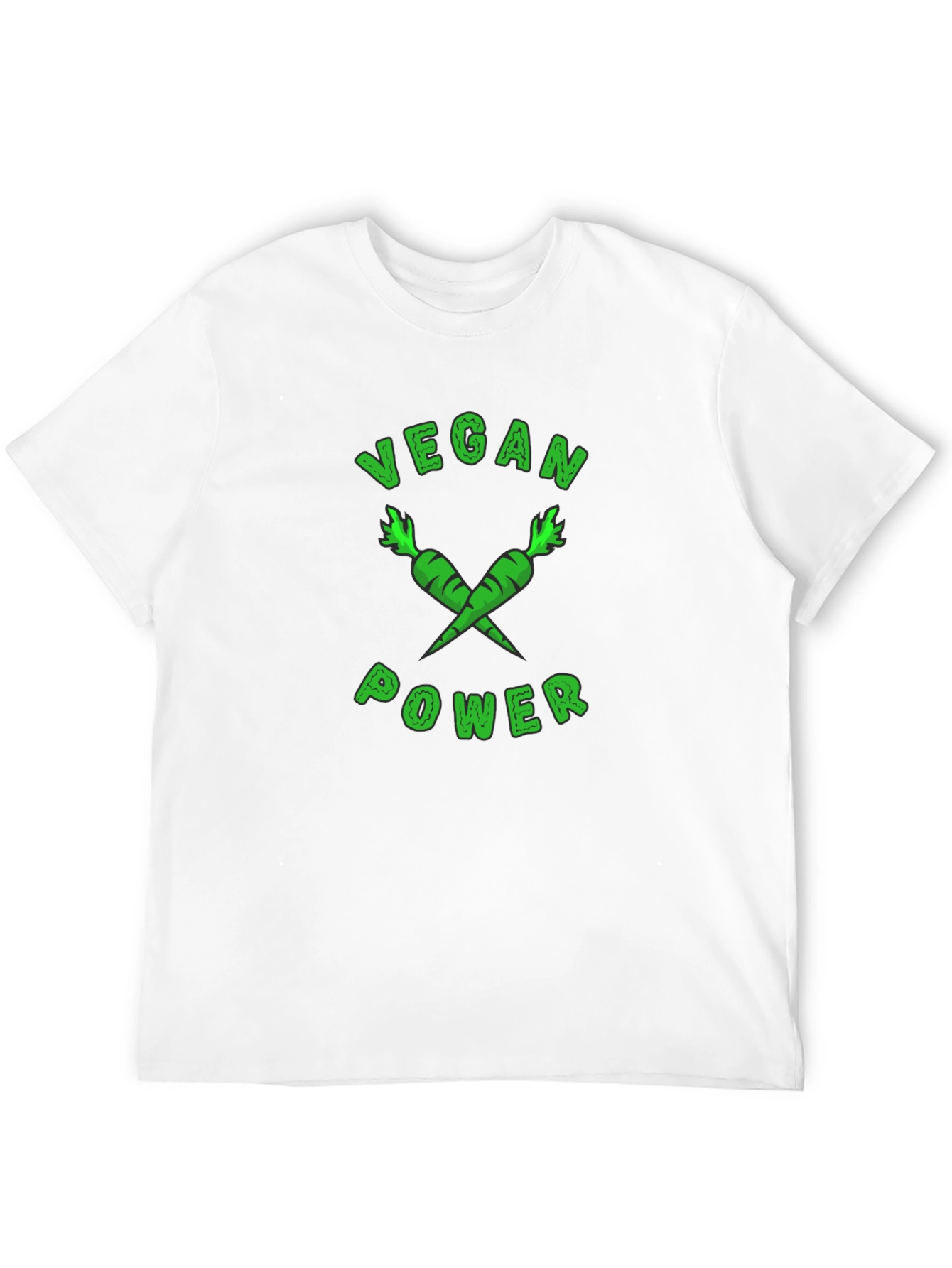 Vegan Power T-Shirt - Carrot Design