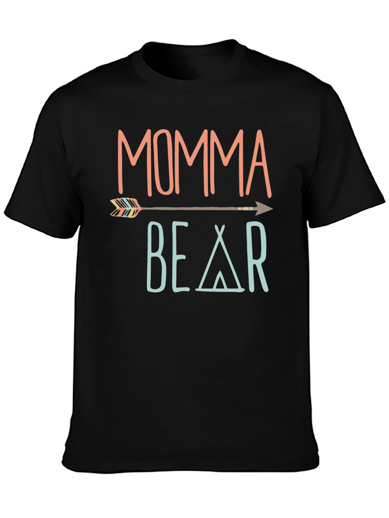 Momma Bear Graphic T-Shirt - Trendy Casual Tee