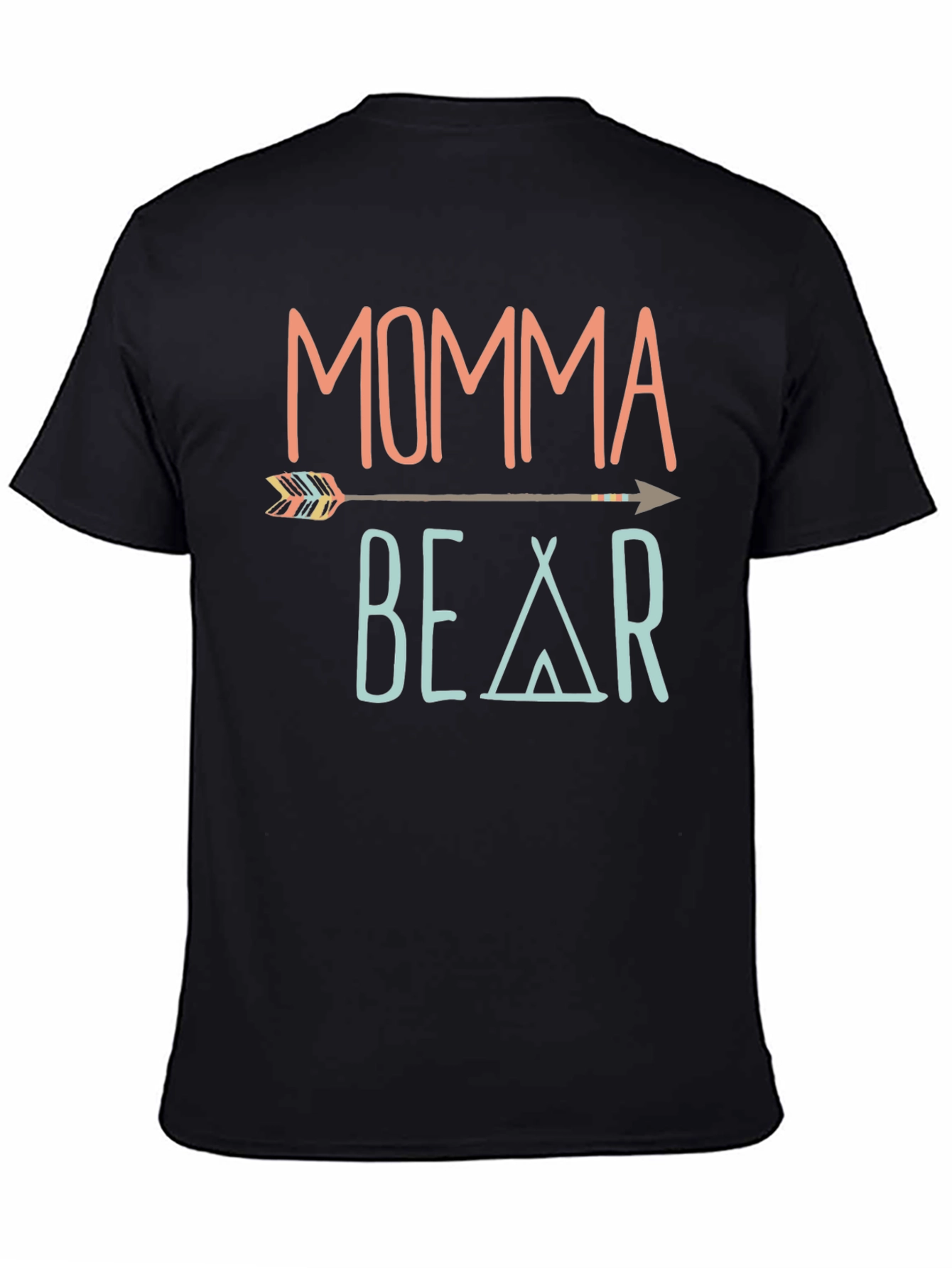 Momma Bear Graphic T-Shirt - Trendy Casual Tee