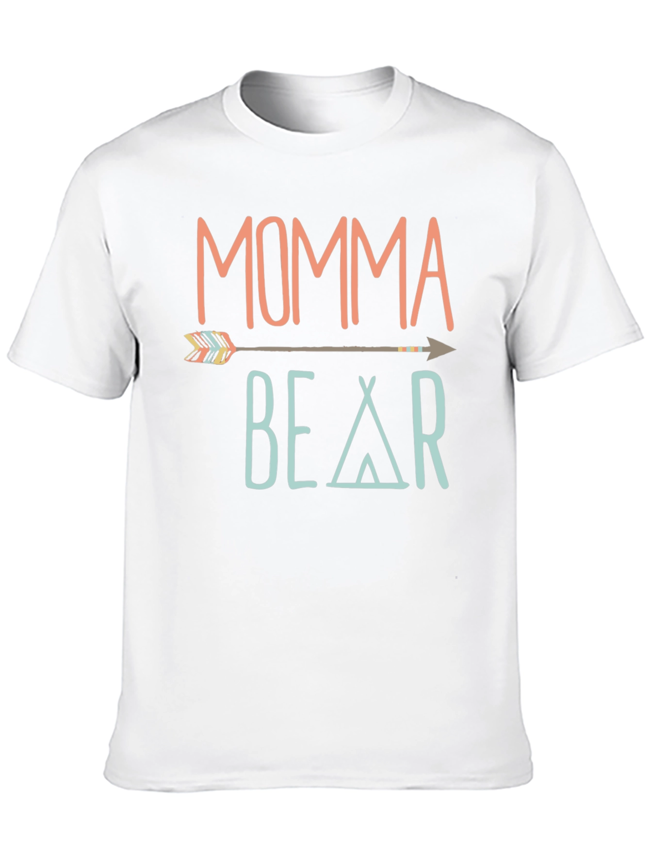Momma Bear Graphic T-Shirt - Trendy Casual Tee