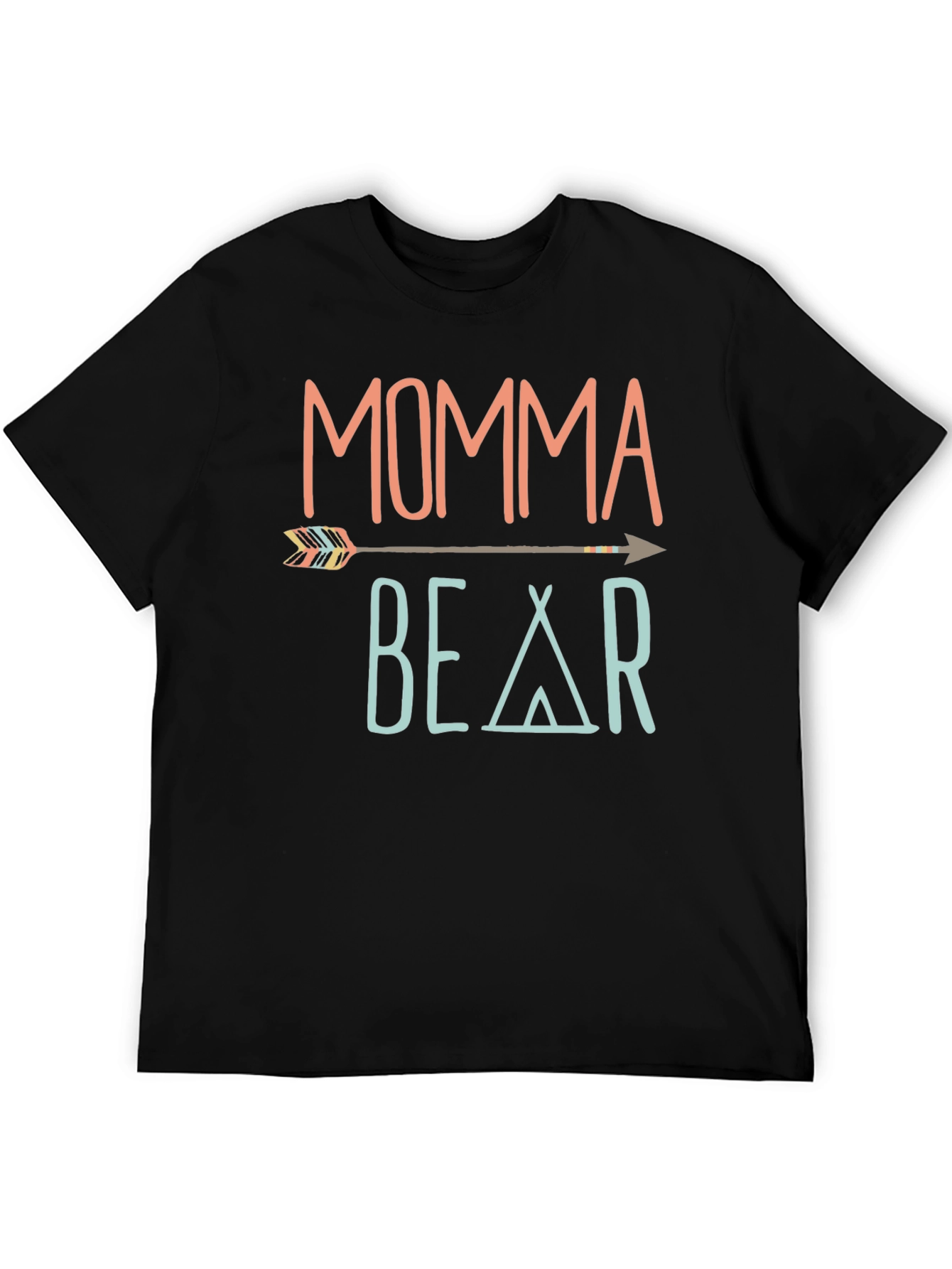 Momma Bear Graphic T-Shirt - Trendy Casual Tee