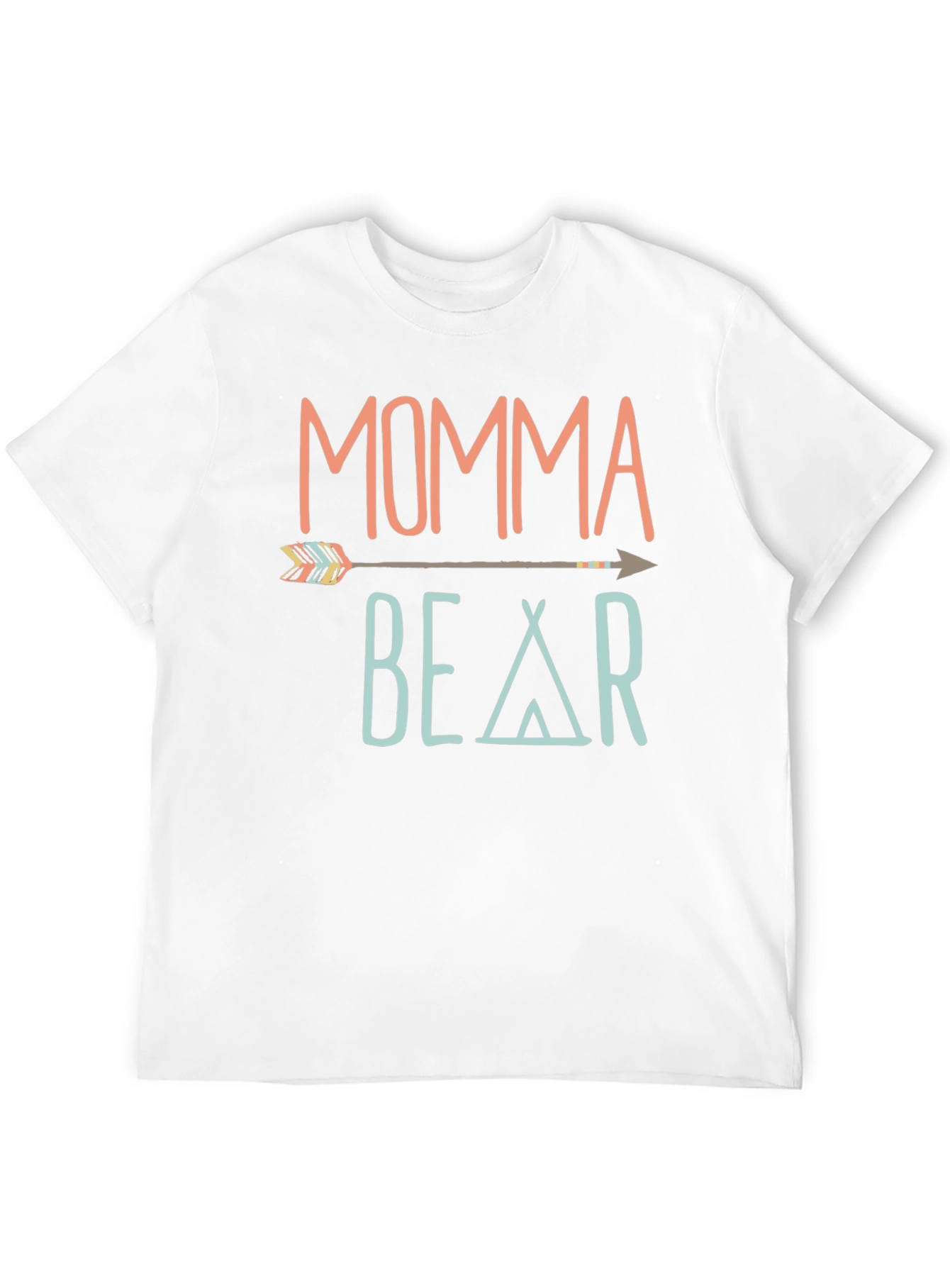 Momma Bear Graphic T-Shirt - Trendy Casual Tee