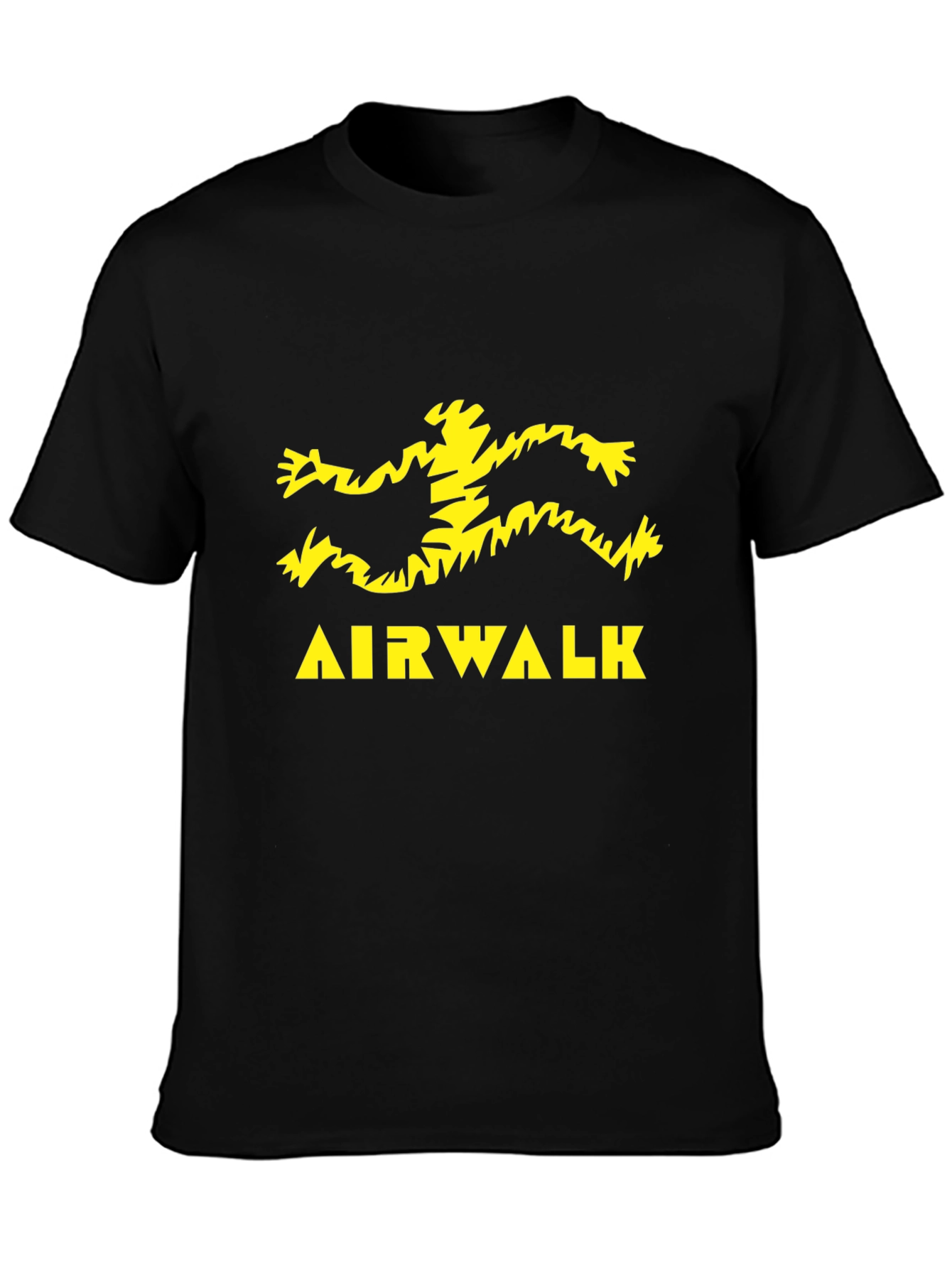 Retro Airwalk Logo Black T-Shirt