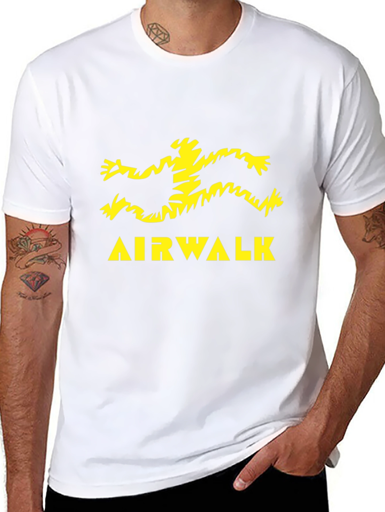 Retro Airwalk Logo Black T-Shirt
