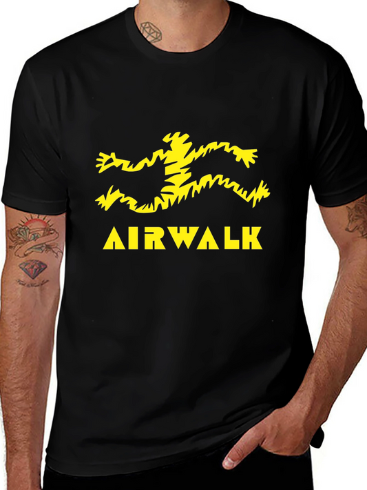 Retro Airwalk Logo Black T-Shirt