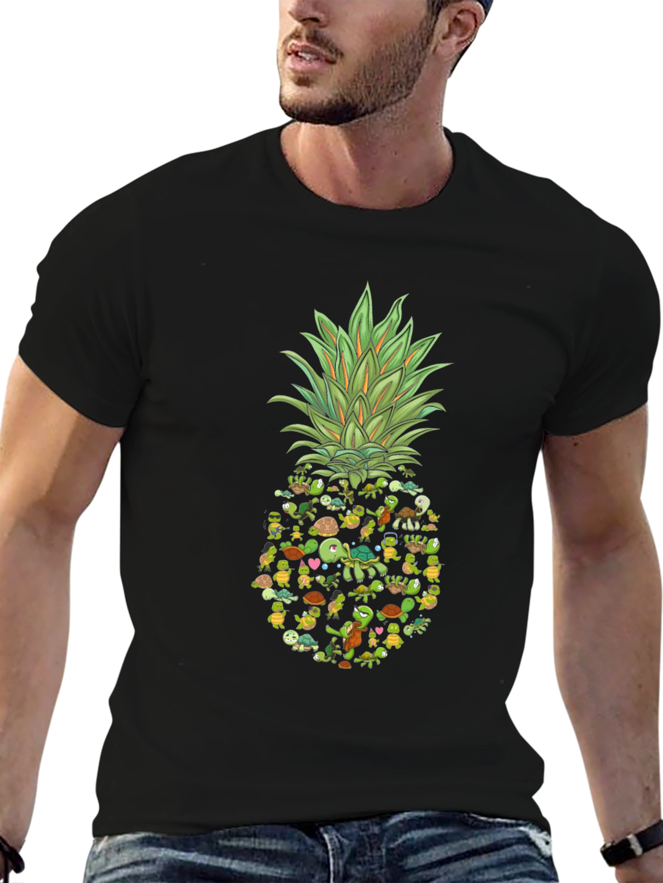 Turtle Pineapple Graphic Tee