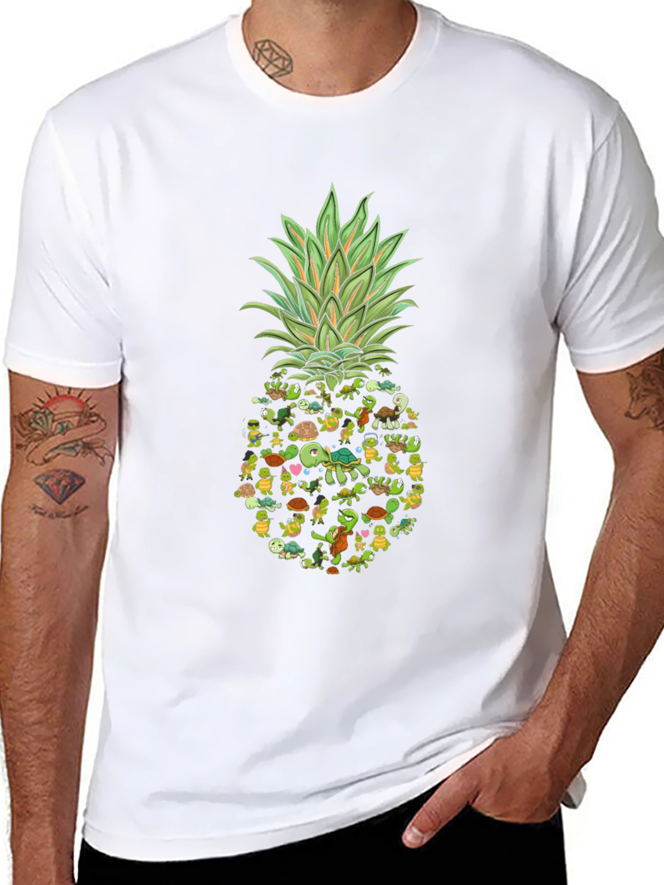 Turtle Pineapple Graphic Tee