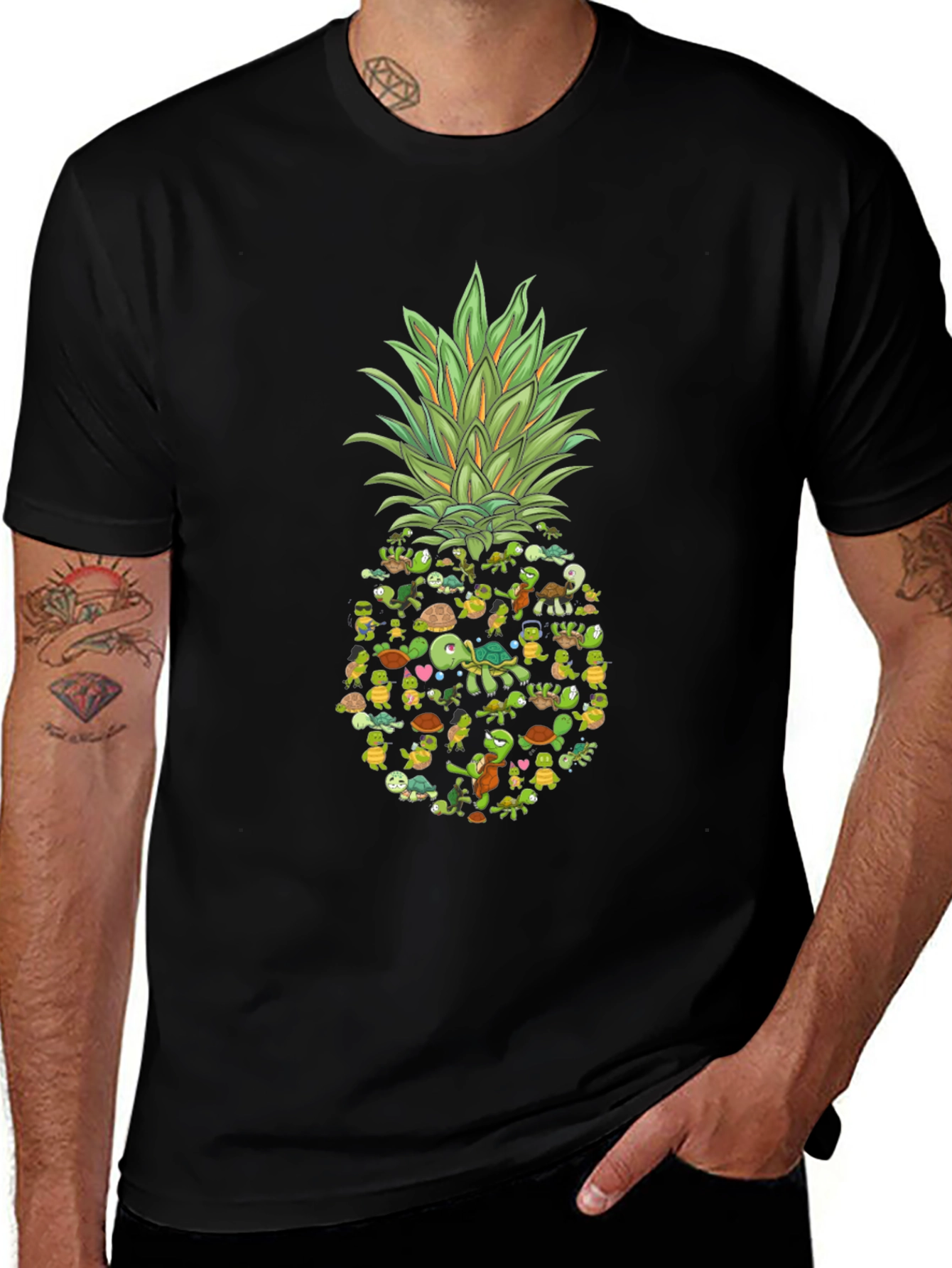 Turtle Pineapple Graphic Tee