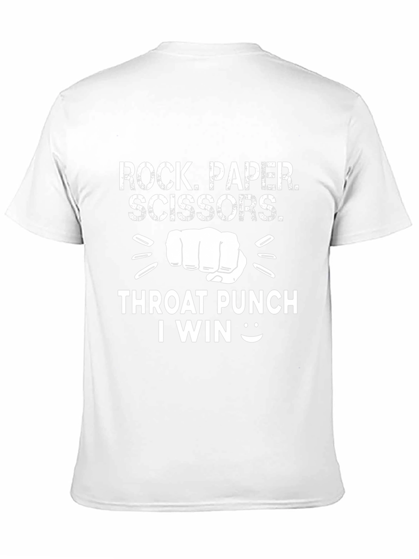 Rock Paper Scissors Throat Punch I Win T-Shirt